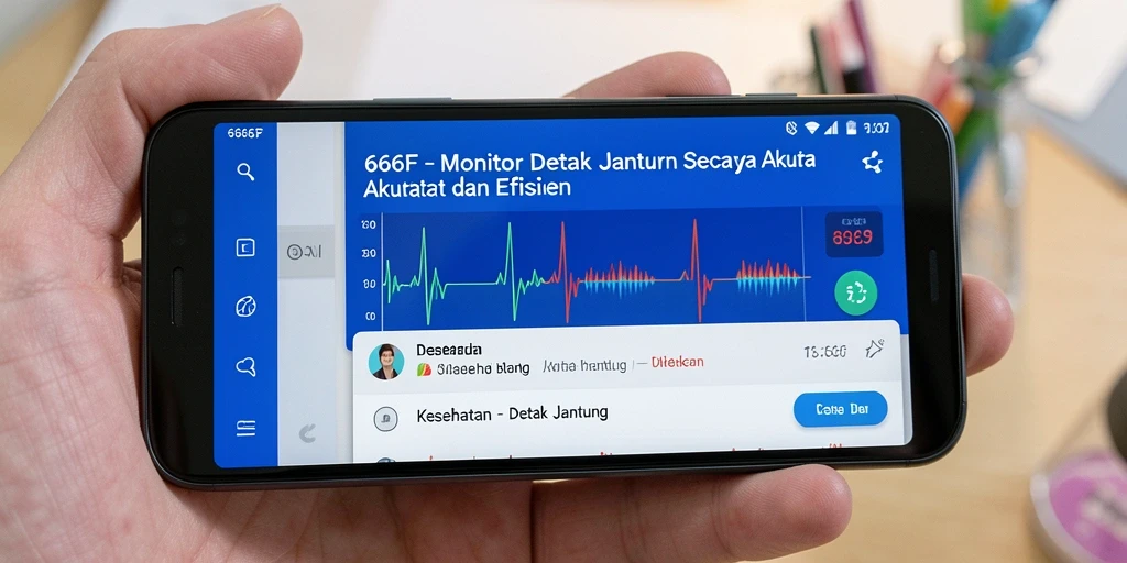 Antarmuka aplikasi 666F yang intuitif dan sederhana.