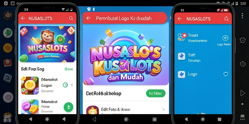 Antarmuka NUSASLOTS yang intuitif untuk membuat logo dengan mudah.