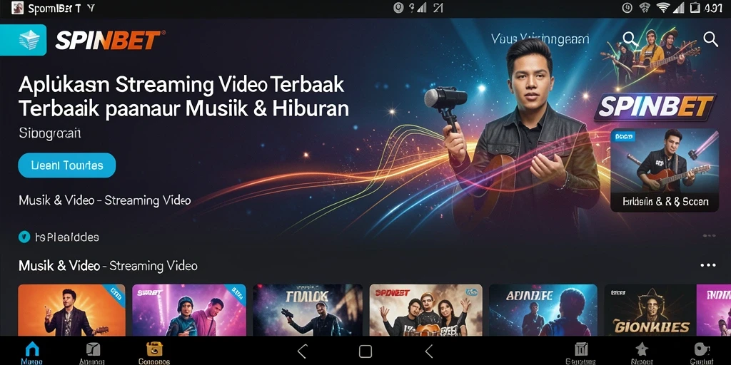 Antarmuka SPINBET yang menawan dengan berbagai pilihan video.
