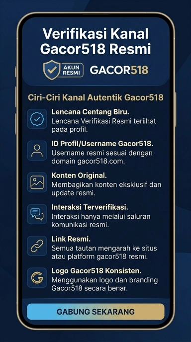 Halaman Resmi Gacor518: Unduh APK di Sini